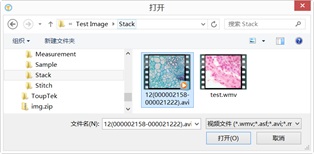 西城偏光显微镜摄像头测量软件old-sg文件-打开视频选项